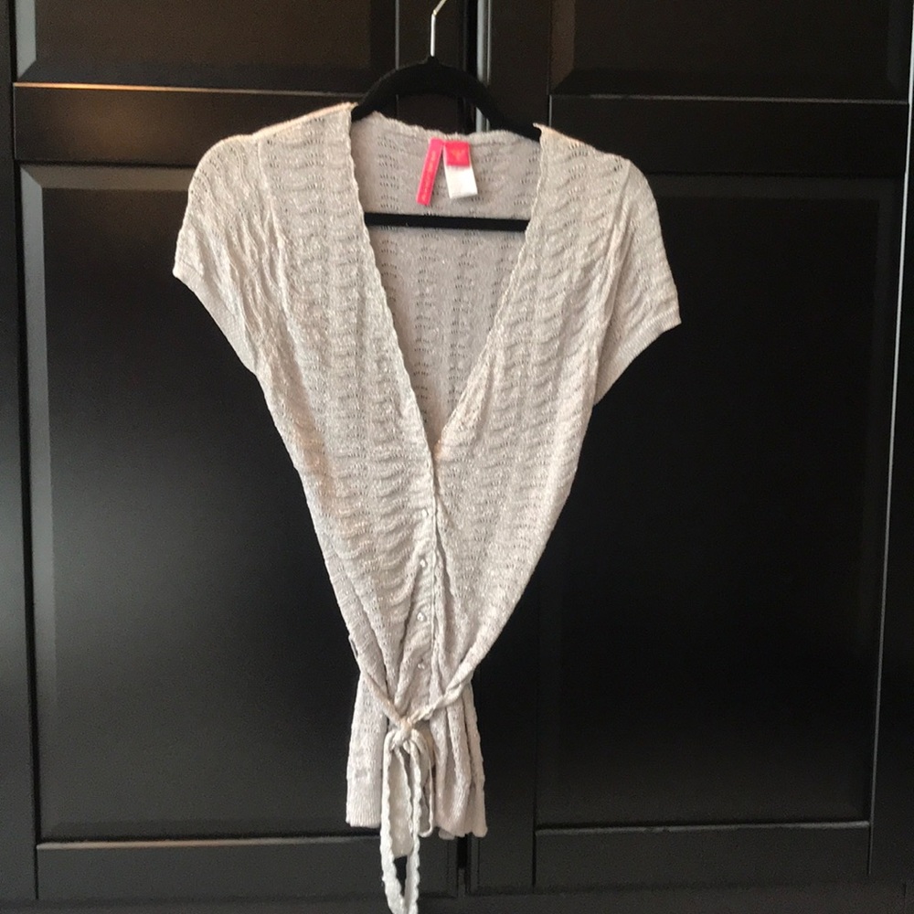 Charlotte silver cardigan